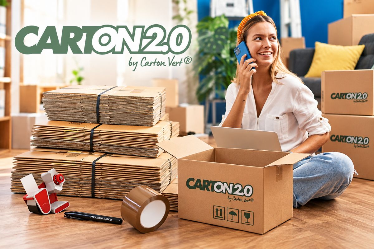 Carton 2.0 by Carton Vert : cartons de déménagement livrés à domicile